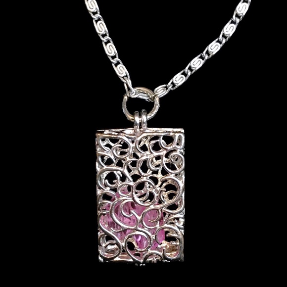 Vintage Germann Box Pendant Necklace - Picture 3 of 7